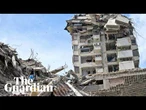 Aerial footage shows scale of destruction after deadly earthquakes in Venezuela