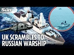 British Navy scrambles to Russian Kulakov destroyer in UK waters with Nato and Wildcat backup