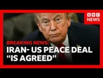 Trump says deal with Iran agreed and lifts blockade of strait of Hormuz | BBC News