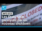Les États-Unis paralysés par un nouveau shutdown : services publics fermés, économie fragilisée