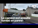 États-Unis: une pale d'éolienne de près de 50 mètres reste bloquée entre deux maisons