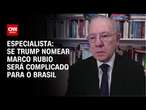 Especialista: Se Trump nomear Marco Rubio será complicado para o Brasil | WW