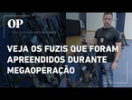 Veja todos os fuzis que foram apreendidos durante megaoperação contra o CV no Rio