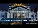 REICHSTAG VERHÜLLT: Lichtspektakel - Christo verwandelt Bundestag in digitales Kunst-Phänomen!