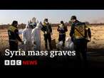 Syria mass graves: Daunting task of searching for and naming the dead | BBC News