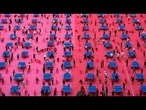 Vidéo : 7 000 joueurs s'affrontent lors d'un immense festival de tennis de table à Moscou