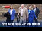 Sir David Amess' family speak outside Downing Street after meeting Starmer