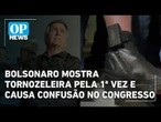 Bolsonaro mostra tornozeleira pela primeira vez e causa confusão no Congresso; veja vídeos | OP NEWS
