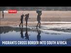 Migrants from Zimbabwe jump the border into South Africa with ease