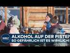 GEFAHR AUF DER SKIPISTE: Alkohol auf Skiern – So gefährlich ist diese Kombination bei der Abfahrt