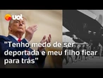 Brasileira nos EUA relata medo de ser deportada e ficar sem filho: ‘Não estou saindo de casa’
