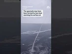Video captures the moment a small whirlwind formed around Hawaii’s Kilauea volcano