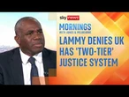 'I don't recognise caricature of Britain having a two-tier justice system', says justice secretary