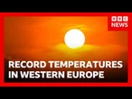 Europe confronts climate emergency as temperatures hit record highs in UK and France | BBC News