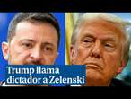 Trump llama dictador a Zelenski en un tuit y le amenaza con perder territorio si no se da prisa