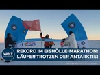 ANTARKTIS-ULTRAMARATHON: Chinesischer Läufer bricht Rekord im Eisrennen! Bei -30 Grad!