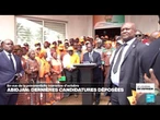 Côte d'Ivoire : Alassane Ouattara et Laurent Gbagbo déposent leur candidature • FRANCE 24