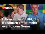 Bolsonaro participa de 1º evento de campanha com Nunes em SP: 'satisfação poder se sentir útil'