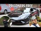 Prisoner picked up in Lamborghini as drug dealers & burglars celebrate Labour's early jail release