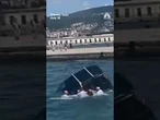 Italian army cadets save a driver from a sinking car