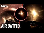 Moment daredevil Ukrainian fighter pilot DESTROYS Russian drone with air-to-air missile
