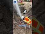 Man makes intense water main repair look easy