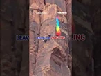SEE IT: Base jumper DANGLES off cliff from stuck parachute #shorts #foxnews #news