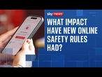 'Tamed' algorithms and plummeting porn views: Impact of new online safety rules one month on