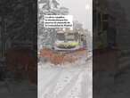 La nieve en Madrid complica la circulación en los puertos de montaña de la Comunidad