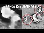 Moment Israel takes out Hamas killer and terror cells with precision airstrikes