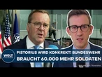 PISTORIUS WIRD KONKRET: Heer braucht 60.000 mehr Soldaten! Rückkehr der Wehrpflicht nun garantiert?