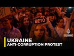 Protesters in Ukraine denounce law curbing anticorruption agencies