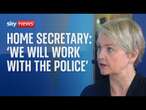 Home secretary plans to 'restore respect to law and order'