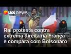 Raí protesta contra extrema direita na França e compara com Bolsonaro: 'Um inferno'