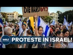 NAHOSTKONFLIKT: Proteste in Israel - Bürger fordern Geiselbefreiung von der IDF und Waffenstillstand