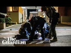 "I can't breath": Protesters confront law enforcement officers in Portland