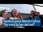 La madre de Marta Calvo, muy emocionada: 