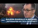 BAUERN-PROTESTE: Brennende Barrikaden! Eskalation in Brüssel! Cem Özdemir richtet Appell an EU