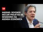 Haddad: Devemos incluir projetos de senadores na agenda econômica | CNN PRIME TIME