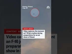 Video captures the moment an F-16 jet crashes during preparations for an air show in Poland