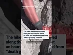 Stranded hiker on California cliff rescued