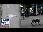 US Army shows off drones, robot dogs at military parade