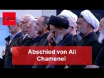 Staatsbegräbnis im Iran: Erste Bilder von Chameneis Beerdigungszeremonie