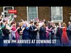 Roaring cheers as Starmer arrives at Downing Street