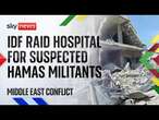 Around 100 suspected Hamas militants arrested during raid on Gaza hospital, says IDF