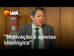 Não há nenhuma justificativa técnica para tarifaço de Trump sobre o Brasil, diz Haddad