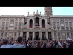 Papa Leone XIV a Santa Maria Maggiore: "Grazie a tutti voi per essere qui"