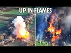 Russian tanks FAIL to storm Ukraine positions and blow up in fireball