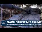 NACH EKLAT IN USA: Ukraine in der Klemme! Wie lange reichen die Reserven an Waffen gegen Russland?