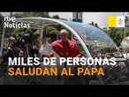 LEÓN XIV levanta gran EXPECTACIÓN en SU PASEO EN PAPAMÓVIL por las CALLES de MADRID | RTVE Noticias